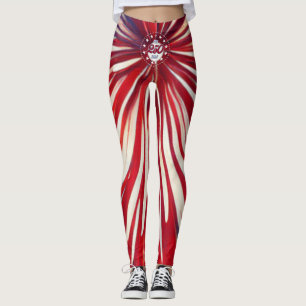Amerika's 250e verjaardag 1776-2026 RWB-Vuurwerk Leggings