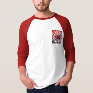 Amerika's 250e verjaardag 1776-2026 RWB-Vuurwerk T-shirt