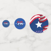 Amerika's 250e verjaardag 1776 2026 VS Confetti (Achterkanten)