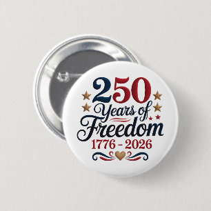 Amerika's 250e Verjaardag Americana Ronde Button 5,7 Cm