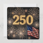 Amerika's 250e verjaardag BBQ-feest Kaart (Voorkant)