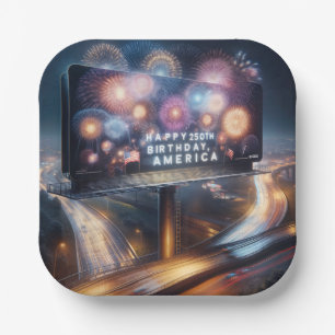 Amerika's 250e Verjaardag Billboard Papieren Bordje