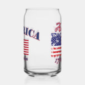 Amerika's 250e verjaardag blikvorm glas (Rechts)
