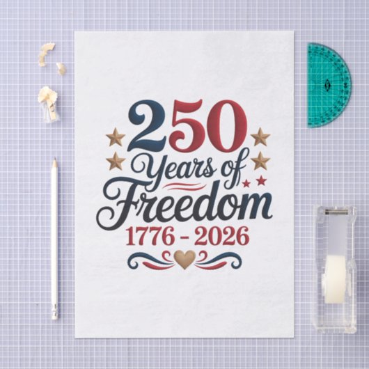 Amerika's 250e Verjaardag Decoupage Tissuepapier (Craft)