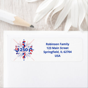 Amerika's 250e verjaardag etiket