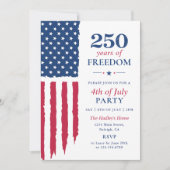 Amerika's 250e Verjaardag Evenement Kaart (Voorkant)