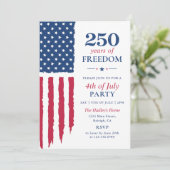 Amerika's 250e Verjaardag Evenement Kaart (Staand voorkant)
