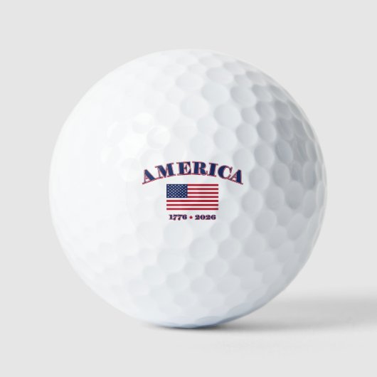 Amerika's 250e verjaardag golfballen (Voorkant)