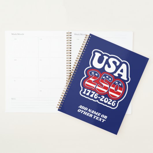 Amerika's 250e verjaardag - Groovy USA 2026 Planner (Display)