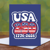 Amerika's 250e verjaardag - Groovy USA 250 Briefkaart