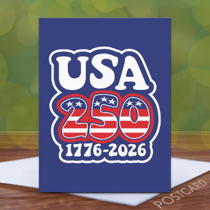 Amerika's 250e verjaardag - Groovy USA 250 Briefkaart