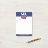Amerika's 250e verjaardag - Groovy USA 250 Post-it® Notes (Op bureau)