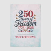 Amerika's 250e Verjaardag Hemel Decoupage Tissuepapier (Voorkant)