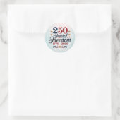 Amerika's 250e verjaardag hemel ronde sticker (Tas)