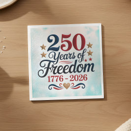 Amerika's 250e verjaardag hemel servet