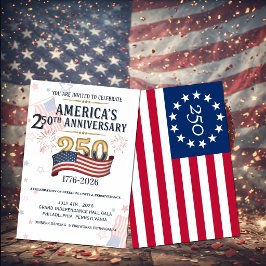 Amerika's 250e verjaardag Independence hall Gala Kaart