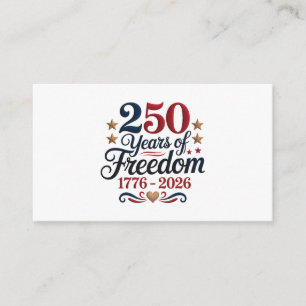 Amerika's 250e Verjaardag Informatiekaartje