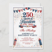 Amerika's 250e verjaardag kaart (Voorkant)