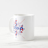 Amerika's 250e verjaardag koffiemok (Voorkant links)