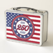 Amerika's 250e verjaardag met de vlag van de VS (Achterkant)