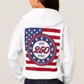 Amerika's 250e verjaardag met de vlag van de VS (Achterkant)