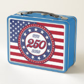 Amerika's 250e verjaardag met de vlag van de VS (Achterkant)