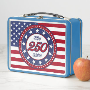 Amerika's 250e verjaardag met de vlag van de VS