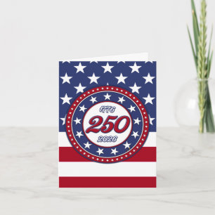 Amerika's 250e verjaardag met de vlag van de VS
