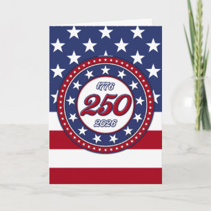 Amerika's 250e verjaardag met de vlag van de VS