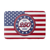 Amerika's 250e verjaardag met de vlag van de VS Badmat (Voorkant)