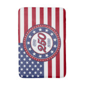 Amerika's 250e verjaardag met de vlag van de VS Badmat (Voorkant Verticaal)