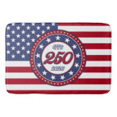 Amerika's 250e verjaardag met de vlag van de VS Badmat (Voorkant)