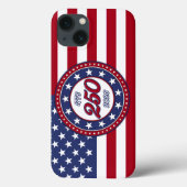 Amerika's 250e verjaardag met de vlag van de VS Case-Mate iPhone Case (Achterkant)