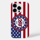 Amerika's 250e verjaardag met de vlag van de VS Case-Mate iPhone Case (Achterkant)