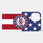 Amerika's 250e verjaardag met de vlag van de VS Case-Mate iPhone Case (Achterkant (horizontaal))