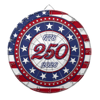 Amerika's 250e verjaardag met de vlag van de VS Dartbord