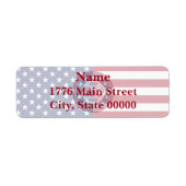 Amerika's 250e verjaardag met de vlag van de VS Etiket (Voorkant)