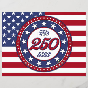 Amerika's 250e verjaardag met de vlag van de VS Flyer
