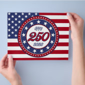 Amerika's 250e verjaardag met de vlag van de VS Flyer (Hand)