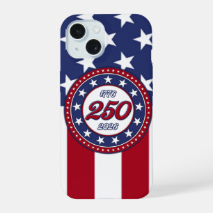 Amerika's 250e verjaardag met de vlag van de VS iPhone 15 Case