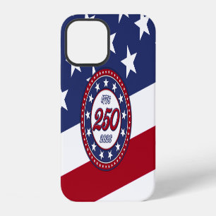 Amerika's 250e verjaardag met de vlag van de VS iPhone 12 Hoesje