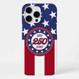 Amerika's 250e verjaardag met de vlag van de VS iPhone 16 Pro Max Hoesje