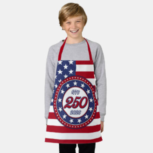 Amerika's 250e verjaardag met de vlag van de VS Schort