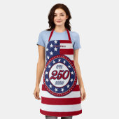 Amerika's 250e verjaardag met de vlag van de VS Schort (Gedragen)