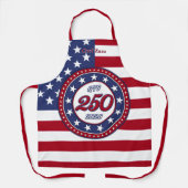Amerika's 250e verjaardag met de vlag van de VS Schort (Voorkant)