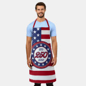 Amerika's 250e verjaardag met de vlag van de VS Schort (Gedragen)