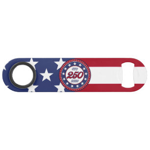 Amerika's 250e verjaardag met de vlag van de VS Speed Flessenopener