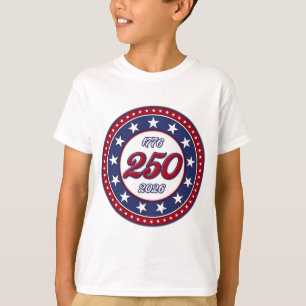 Amerika's 250e verjaardag met de vlag van de VS T-shirt