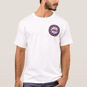 Amerika's 250e verjaardag met de vlag van de VS T-shirt