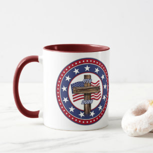 Amerika's 250e verjaardag met Rugged Cross Mok